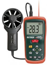 Máy đo tốc độ và lưu lượng gió tích hợp đo nhiệt độ IR